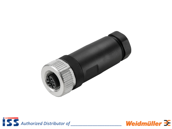 9457250000 | Giắc cắm thẳng SAIBGS-P-5A-4/6-M12 Weidmuller | Chính hãng