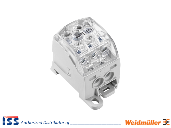 1562210000 | Khối phân phối pha WPD 106 1X70/2X25+3X16 GY Weidmuller | Chính hãng