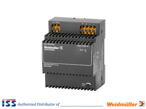 2580240000 | Bộ nguồn PRO INSTA 60W 12V 5A Weidmuller | Chính hãng