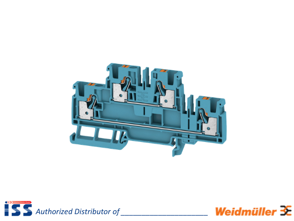 2540040000 | Cầu đấu dây Domino dạng cắm thường A2T 4 BL Weidmuller | Chính hãng