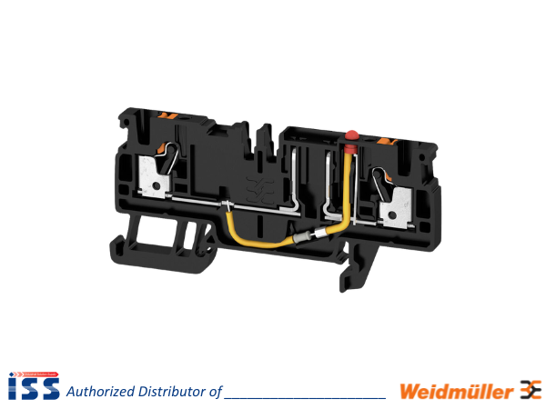 2466610000 | Cầu đấu dây cắm kèm cầu chì AFS 2.5 CF 2C 12V BK Weidmuller | Chính hãng
