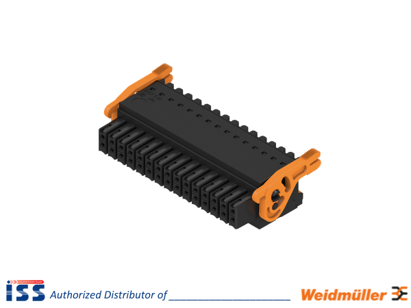 1278380000 | Đầu nối dây dẫn điện B2CF 3.50/30/180LR SN BK BX Weidmuller | Chính hãng
