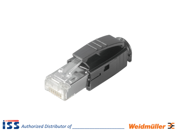 1963590000 | Đầu nối cáp mạng IE-PS-RJ45-TH-BK Weidmuller | Chính hãng