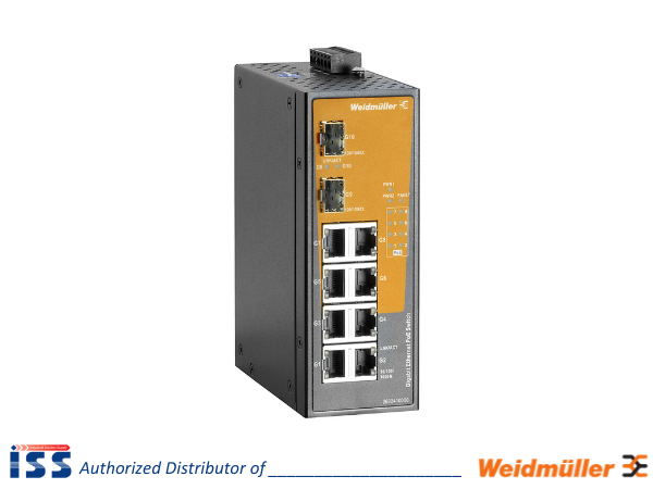 2682410000 | Bộ chia mạng 8 cổng RJ45 IE-SW-EL10-8GTPOE-2GESFP Weidmuller | Chính hãng