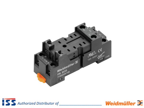7760056106 | Đế relay 2 cặp tiếp điểm FS 2CO Weidmuller | Chính hãng