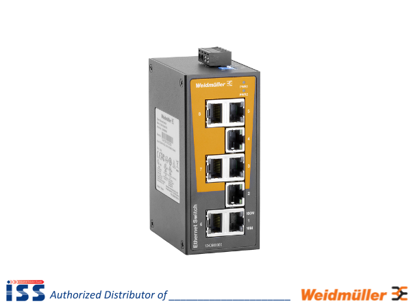 1240900000 | Bộ chia mạng 8 cổng RJ45 IIE-SW-BL08-8TX Weidmuller | Chính hãng
