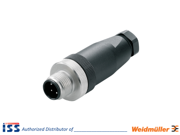 9457550000 | Giắc cắm thẳng SAISGS-P-4A-4/6-M12 Weidmuller | Chính hãng